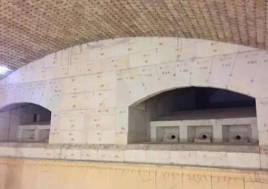 藥用玻璃有限公司1#窯爐冷修完成施工